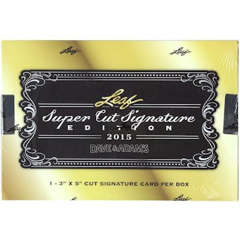 2015 Leaf Super Cut Signature Edition Hobby Box