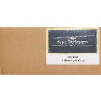 2015 Leaf Super Cut Signature Edition Hobby 4-Box Case
