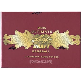 2015 Leaf Ultimate Draft Baseball Hobby Box