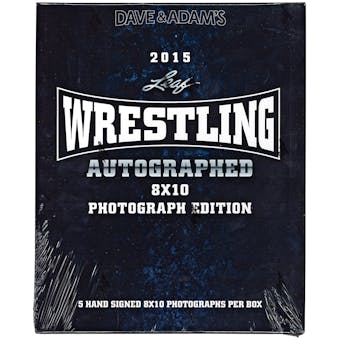 2015 Leaf Wrestling Signed 8x10 Photograph Hobby Box