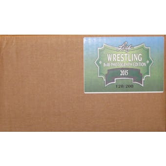 2015 Leaf Wrestling Signed 8x10 Photograph Hobby 10-Box Case