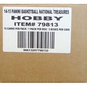 2014/15 Panini National Treasures Basketball Hobby 3-Box Case