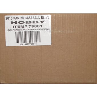 2015 Panini Elite Baseball Hobby 12-Box Case