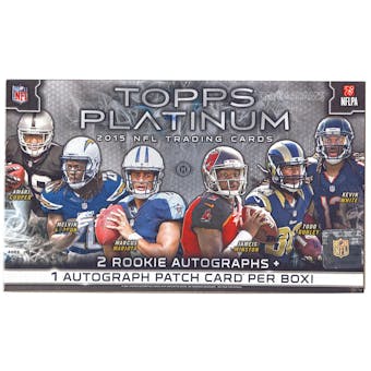 2015 Topps Platinum Football Hobby Box