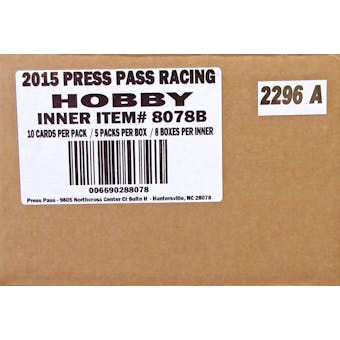 2015 Press Pass Cup Chase Racing Hobby 8-Box Case- DACW Live 23 Spot Random Driver Break #2