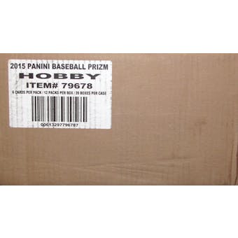 2015 Panini Prizm Baseball Hobby 20-Box Case