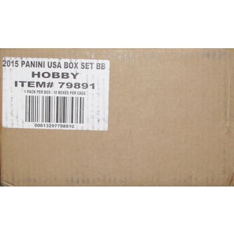 2015 Panini USA Baseball Hobby 10-Box (Set) Case
