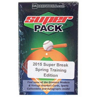 2015 Super Break Super 6 Pack Spring Training Edition Baseball Hobby Pack