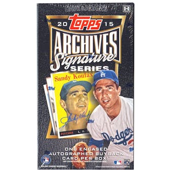 2015 Topps Archives Signature Series Baseball Hobby Box