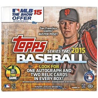 2015 Topps Series 2 Baseball Jumbo Box