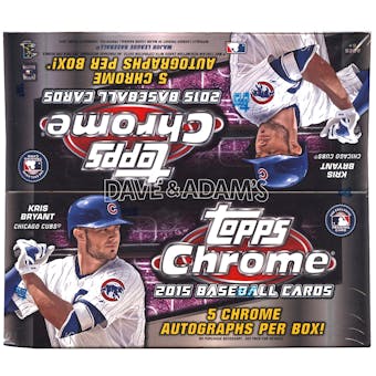 2015 Topps Chrome Baseball Jumbo Box (Reed Buy)