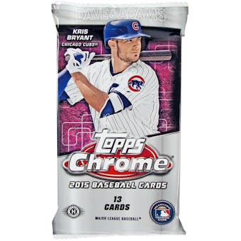 2015 Topps Chrome Baseball Jumbo Pack