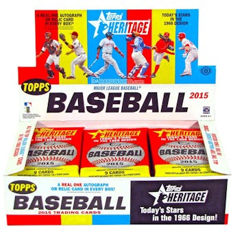 2015 Topps Heritage Baseball Hobby Box