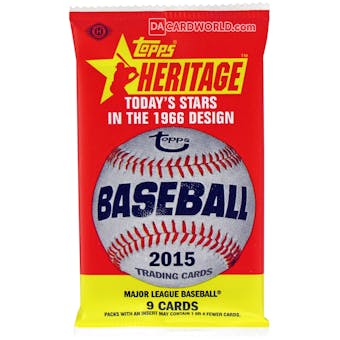 2015 Topps Heritage Baseball Hobby Pack