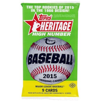 2015 Topps Heritage High Number Baseball Hobby Pack