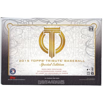 2015 Topps Tribute Special Edition Baseball Hobby 12-Pack Box