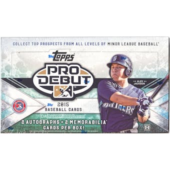 2015 Topps Pro Debut Baseball Hobby Box