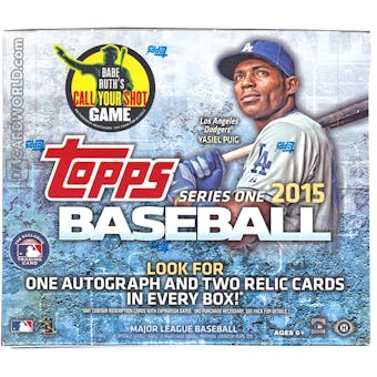 2015 Topps Series 1 Baseball Jumbo Box