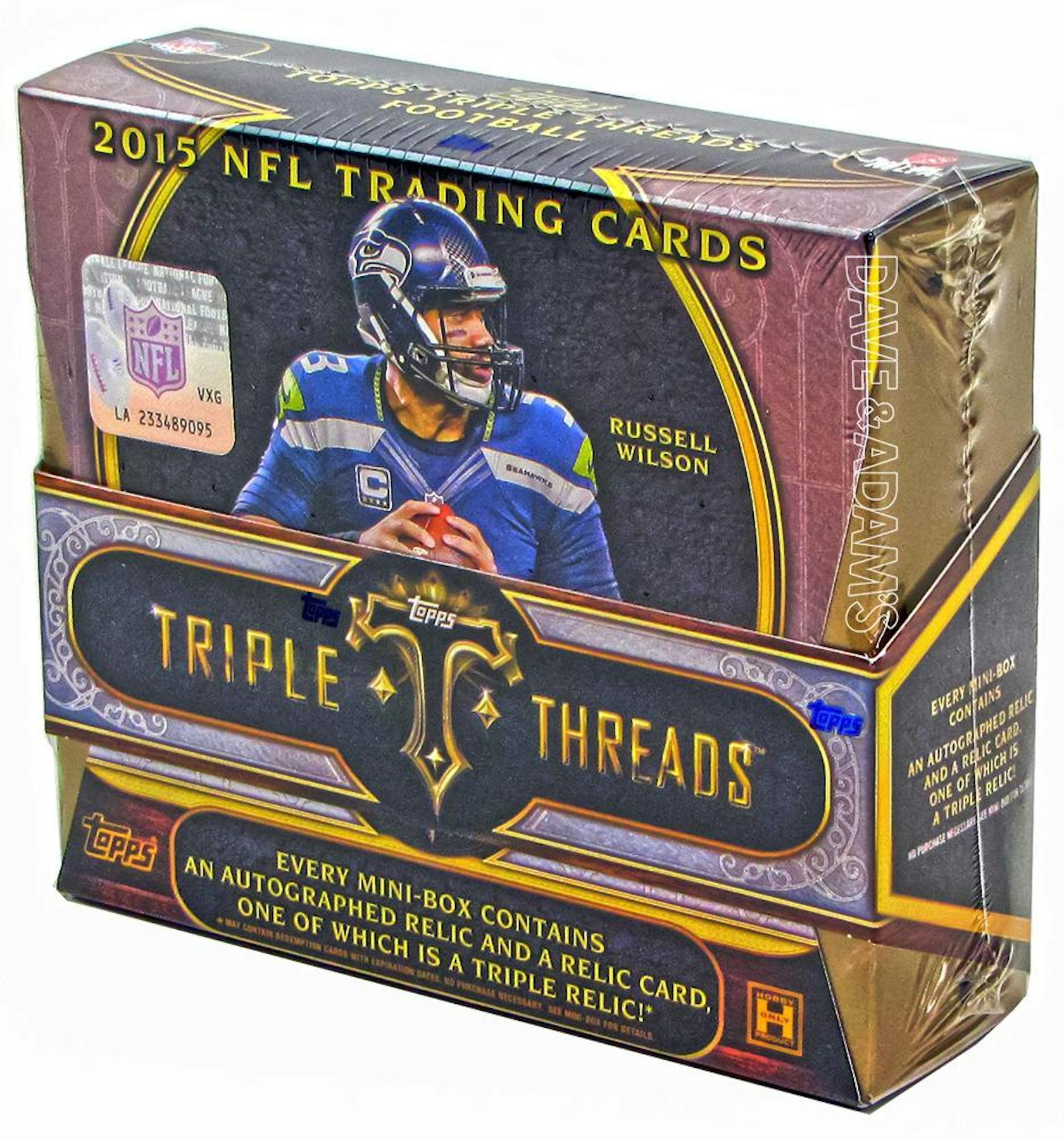 NFL 75 Football Card Mystery Box w/ 3 Certified Autograph/Relic Cards!