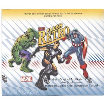 2015 Marvel Fleer Retro Trading Cards Hobby 6-Box Case- DACW Live @ National 12 Spot Draft Your Mini-Bo