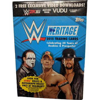 2015 Topps WWE Heritage Wrestling 8-Pack Box (Lot of 20)