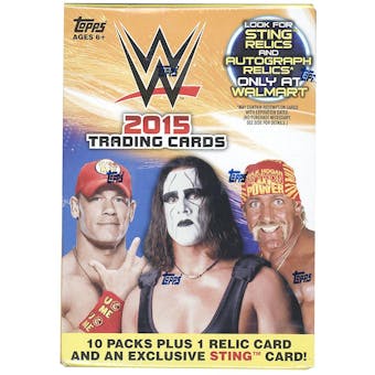 2015 Topps WWE Wrestling 10-Pack Box