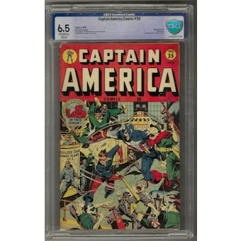 Captain America Comics #39 CBCS 6.5 (OW-W) *16-2BAA072-049*