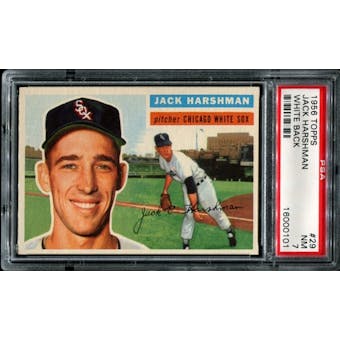 1956 Topps Baseball #29 Jack Harshman PSA 7 (NM) *0101