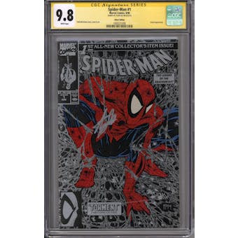 Spider-Man #1 Silver Edition Stan Lee Signature Series CGC 9.8 (W) *1600221006*