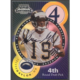 2000 Playoff Contenders #13 Trevor Gaylor & Avion Black Round Numbers Gold Auto #13/40