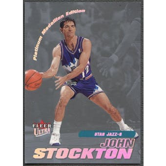 2000/01 Ultra #134 John Stockton Platinum Medallion #50/50