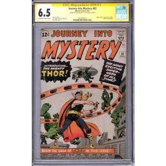 Journey Into Mystery #83 CGC 6.5 Stan Lee Signature Series (OW-W) *1601291011*