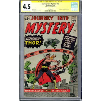 Journey Into Mystery #83 CGC 4.5 Stan Lee Signature Series (OW-W) *1601291013*