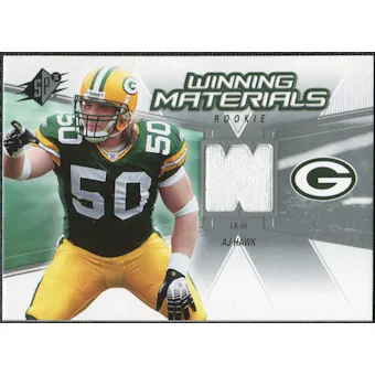 2006 Upper Deck SPx Rookie Winning Materials #WMRAH A.J. Hawk