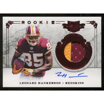 2011 Panini Plates and Patches #226 Leonard Hankerson RC Jersey Autograph 54/499
