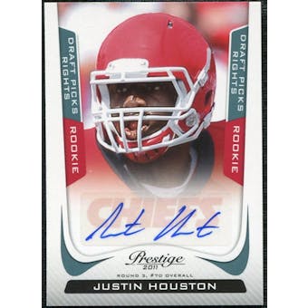 2011 Panini Prestige Draft Picks Rights Autographs #257 Justin Houston /99