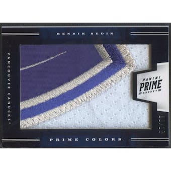 2011/12 Panini Prime #96 Henrik Sedin Color Patch Horizontal #09/17