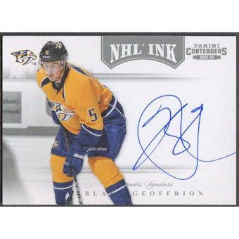 2011/12 Panini Contenders #32 Blake Geoffrion NHL Ink Auto