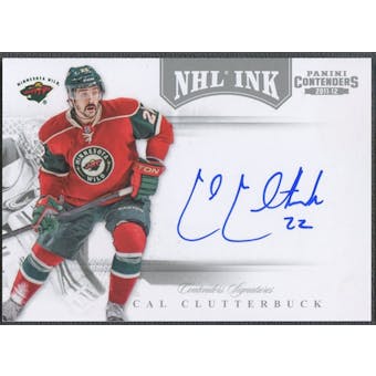 2011/12 Panini Contenders #26 Cal Clutterbuck NHL Ink Auto