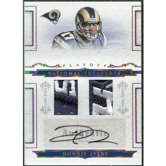 2008 Playoff National Treasures Rookie Signature Combo Material Gold #118 Donnie Avery Auto 10/10