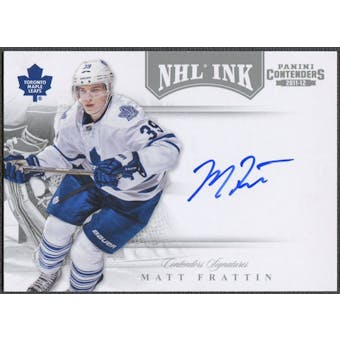 2011/12 Panini Contenders #59 Matt Frattin NHL Ink Auto
