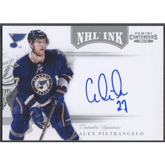2011/12 Panini Contenders #58 Alex Pietrangelo NHL Ink Auto