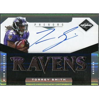 2011 Panini Limited #218 Torrey Smith Jersey Autograph 25/299