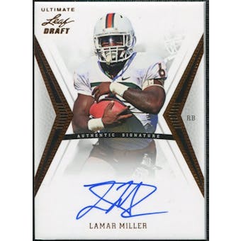 2012 Leaf Ultimate Draft #LM1 Lamar Miller Autograph