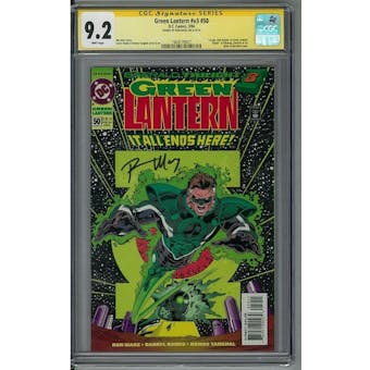 Green Lantern #v3 #50 CGC 9.2 Ron Marz Signature Series (W)