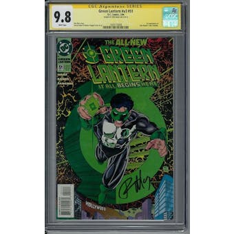 Green Lantern #v3 #51 CGC 9.8 Ron Marz Signature Series (W) *1604170008*