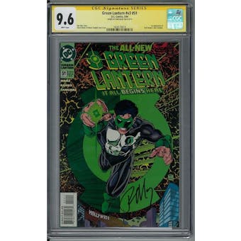 Green Lantern #v3 #51 CGC 9.6 Ron Marz Signature Series (W)