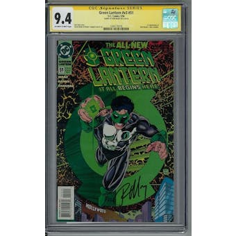 Green Lantern #v3 #51 CGC 9.4 Ron Marz Signature Series (OW-W)