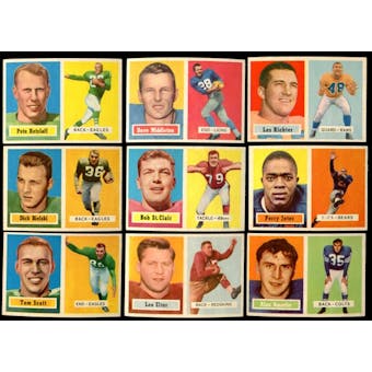 1957 Topps Football Lot of 43 Cards (29 Different) EX-MT