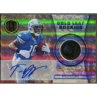 2011 Gold Standard Gold Leaf Rookies 14K #15 Titus Young RC Autograph 1/10